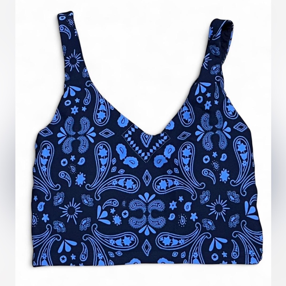 NWT Offline by Aerie Bandana Print Sports Bra Crop Top
